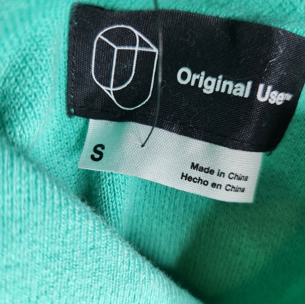 Original Use Turquoise Green Button Down Sweater Size S - Picture 8 of 10